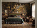 Autumn Classical Forest wallpaper in a styled room, view 2
