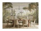 Classical Garden & Fountain wallpaper in a styled room, view 2