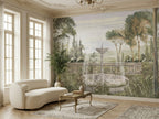 Classical Garden & Fountain wallpaper in a styled room, view 3