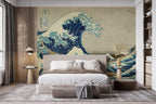 Great Wave & Mount Fuji wallpaper in a styled room, view 2