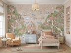 Sailboats & Seaside Town wallpaper in a styled room, view 2