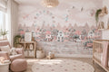 Pastel City, Ferris Wheel & Balloons wallpaper in a styled room, view 1