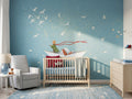 Blue Sky, Paper Boat & Little Prince wallpaper in a styled room, view 1