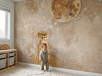 Moon, Stars & Lion Cub wallpaper in a styled room, view 3