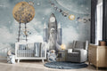 Stairway to the Moon & Space Shuttle wallpaper in a styled room, view 1