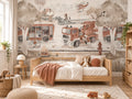 Fire Trucks & Rescue Helicopter wallpaper in a styled room, view 1
