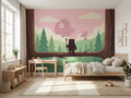 Enchanted Forest Space Adventure wallpaper in a styled room, view 1